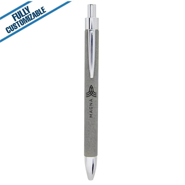 Engraved Leatherette Pen - Fully Customizable