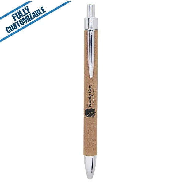 Engraved Leatherette Pen - Fully Customizable