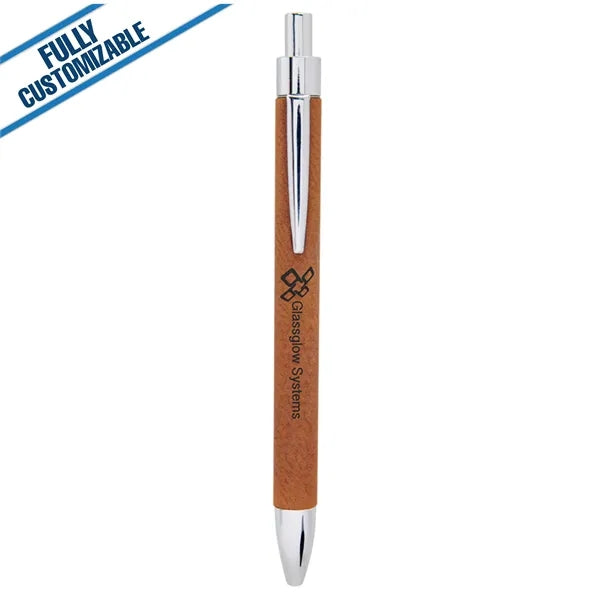 Engraved Leatherette Pen - Fully Customizable