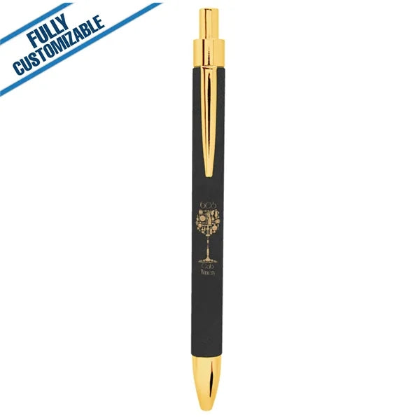 Engraved Leatherette Pen - Fully Customizable