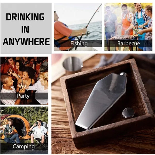 3.5 Oz Mini Hip Flask