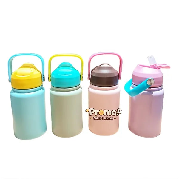 13.5oz Kids Water Bottle Insulated with Straw