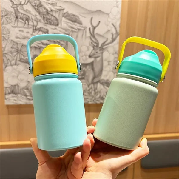 13.5oz Kids Water Bottle Insulated with Straw
