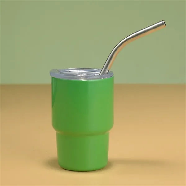 3oz Mini Tumbler Shot Glass with Straw and Lid