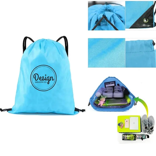 Full Color Polyester Outdoor Sports Drawstring Bag