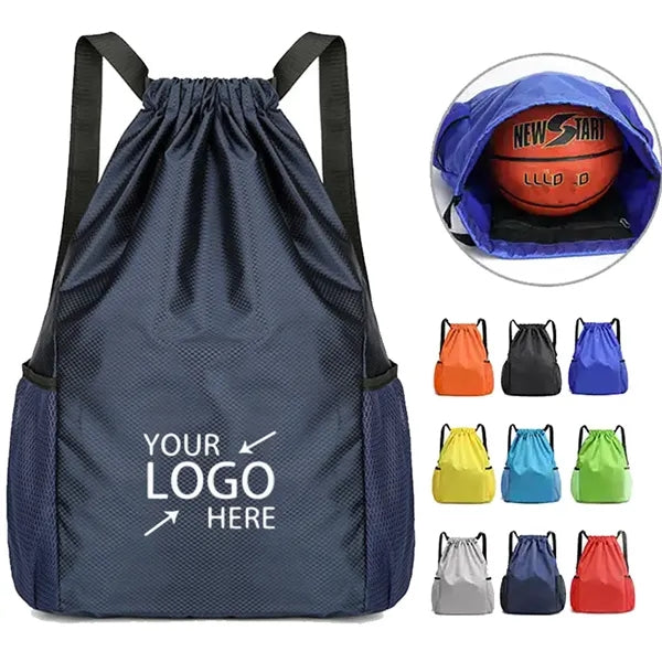 Sports Waterproof Drawstring Backpack with Adjustable Strap