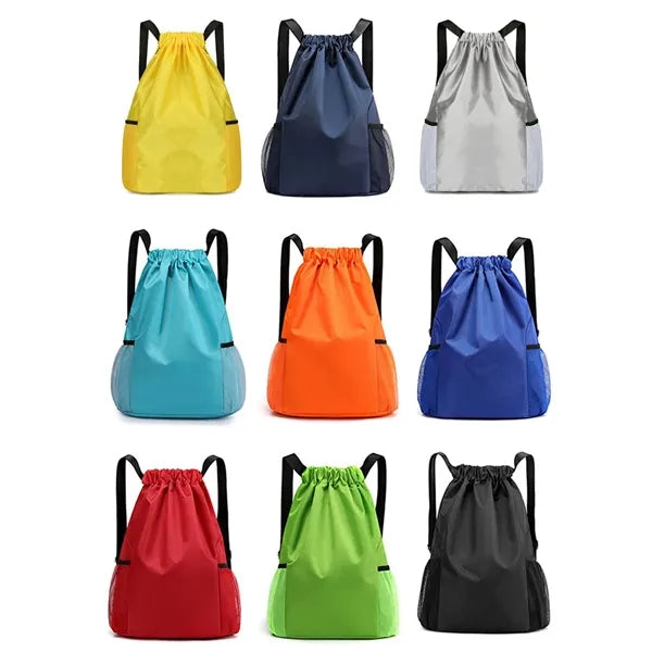 Sports Waterproof Drawstring Backpack with Adjustable Strap