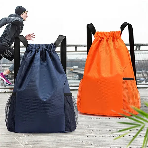 Sports Waterproof Drawstring Backpack with Adjustable Strap