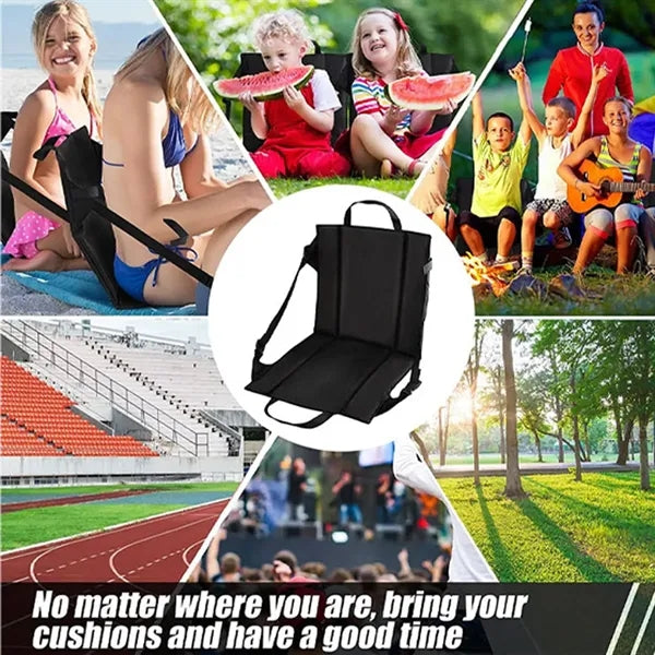 Portable Folding Stadium Chair with Backrest