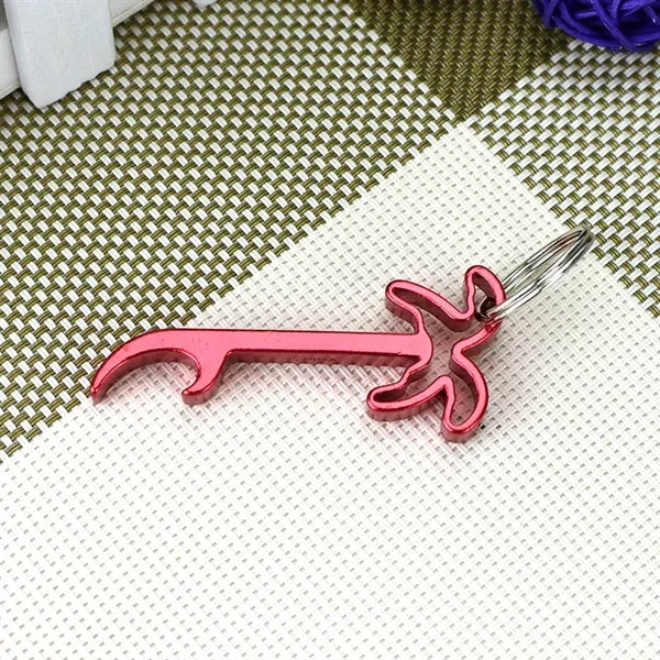 Coconut Tree Shaped Bottle Opener with Keychain