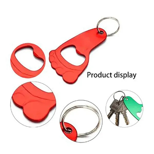 Foot Shaped Bottle Opener Key Holder