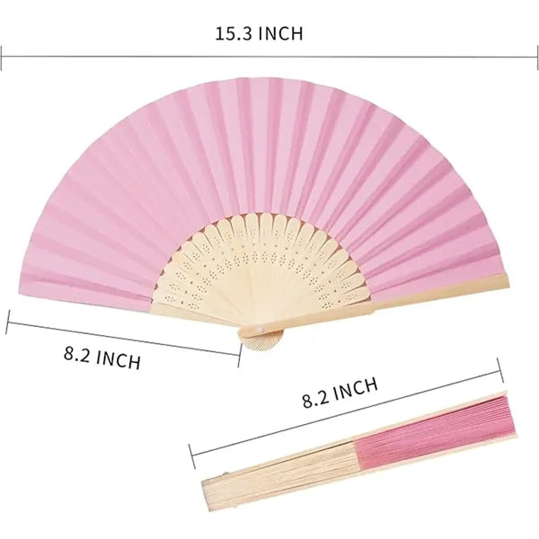 Portable Poly-Cotton Hand Fan Cool Comfort on the Go