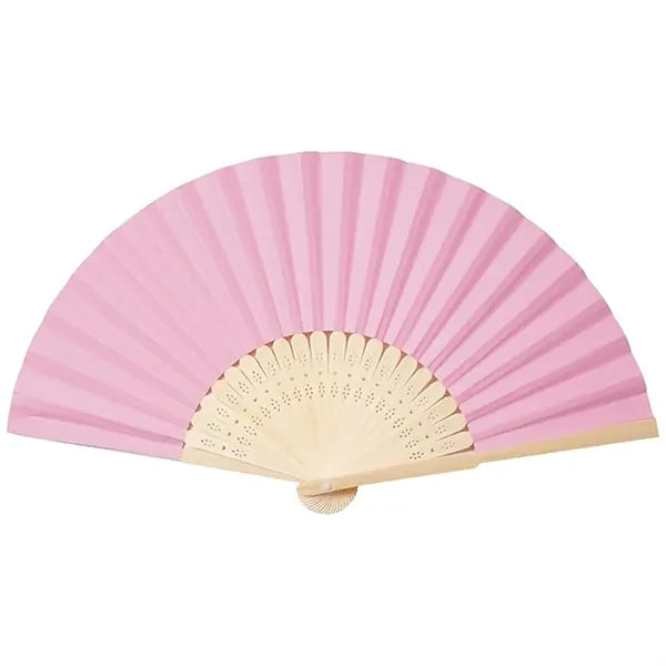Portable Poly-Cotton Hand Fan Cool Comfort on the Go