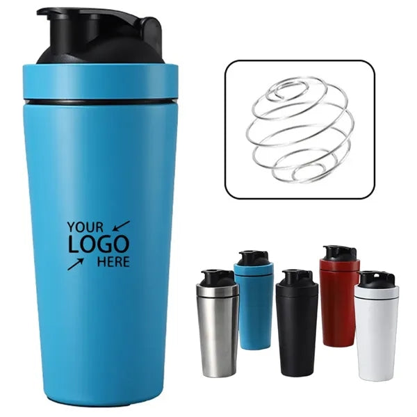 30 Oz Stainless Steel Protein Shaker Bottle With Blender