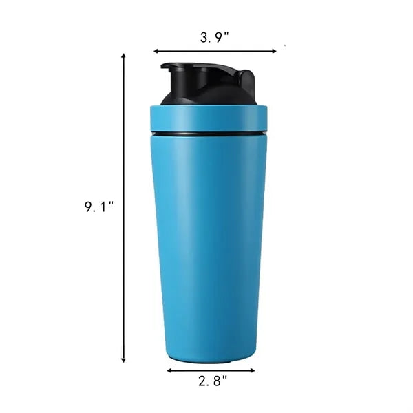 30 Oz Stainless Steel Protein Shaker Bottle With Blender