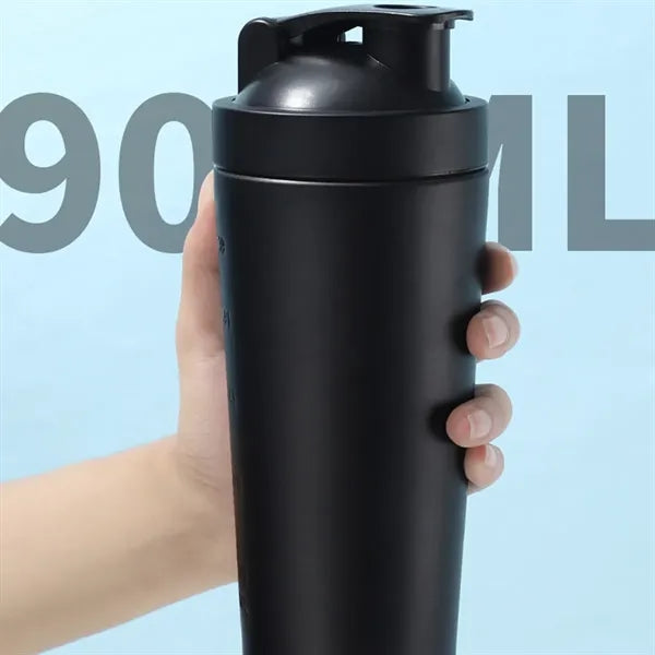 30 Oz Stainless Steel Protein Shaker Bottle With Blender