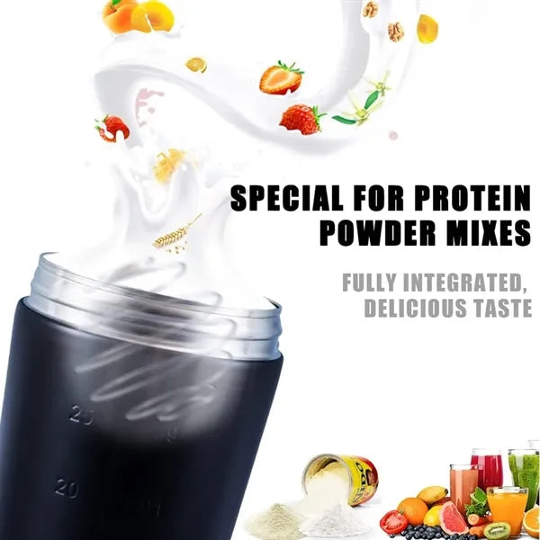 30 Oz Stainless Steel Protein Shaker Bottle With Blender