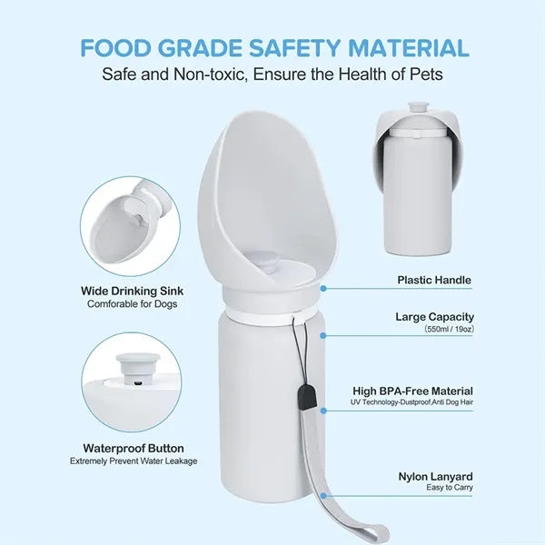19oz Portable Travel Pet Foldable Water Bottle