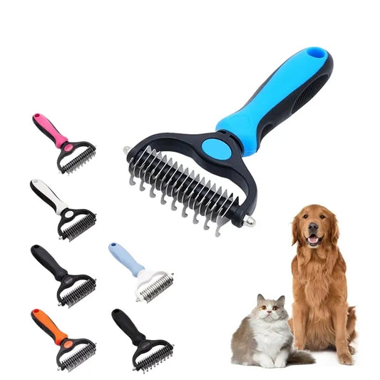 Pet Grooming Brush & Deshedder Comb