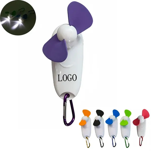 Mini portable Fan With Led Light