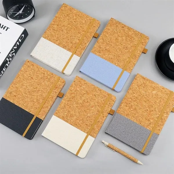 A5 Cork Journal Notebook & Pen Set
