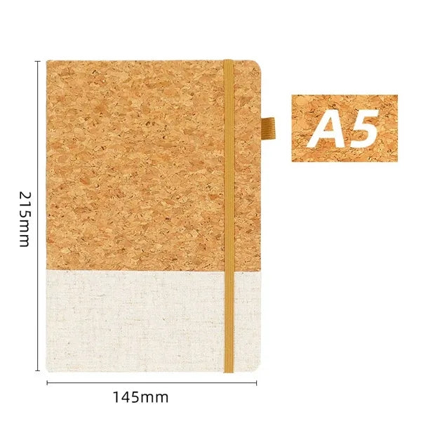A5 Cork Journal Notebook & Pen Set