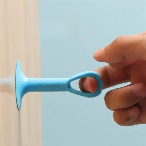 Silicone Door Stopper with Suction Cup Handle