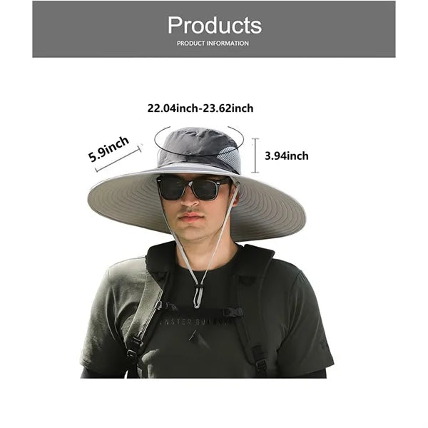 Wide Brim 2 Solar Fan Hat Sun