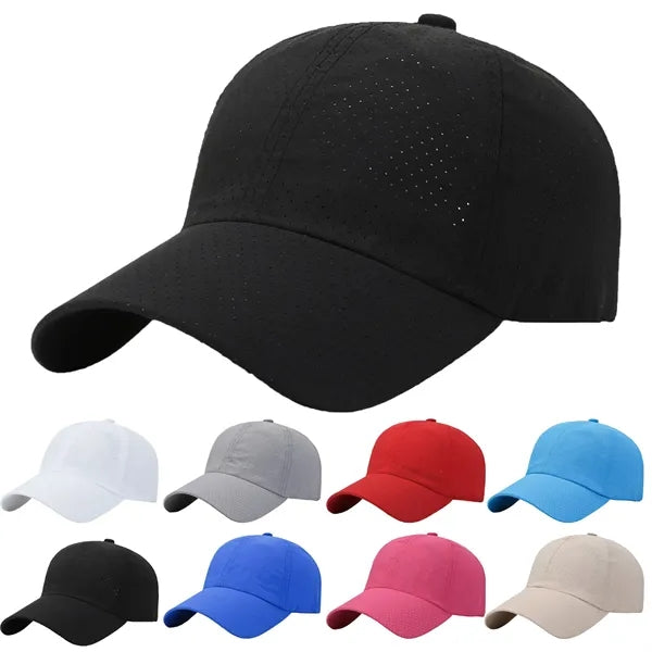 Quick-Dry Plain Baseball Cap