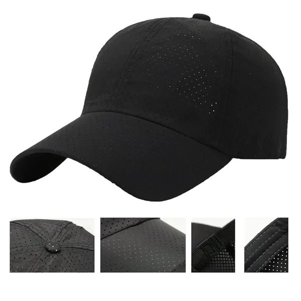 Quick-Dry Plain Baseball Cap