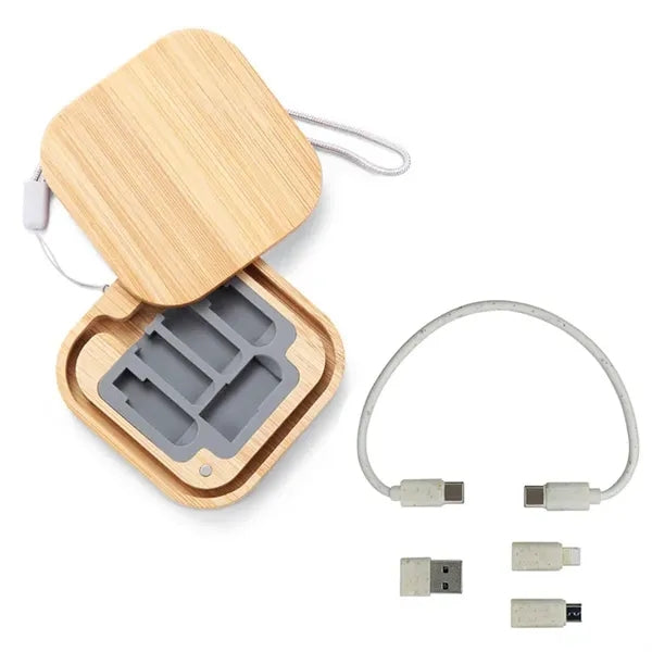 6 in 1 Bamboo Charging Cable Set
