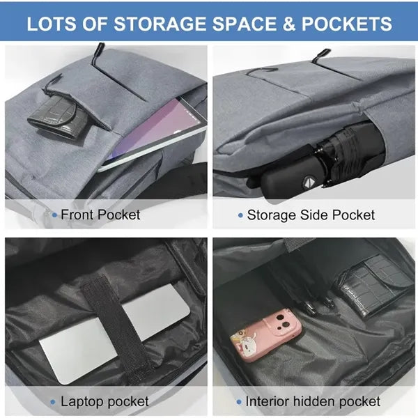 Business Travel Laptop Backpack with Charging Port