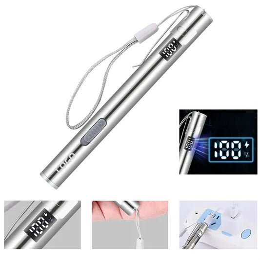 Rechargeable Mini Flashlight with Power Indicator