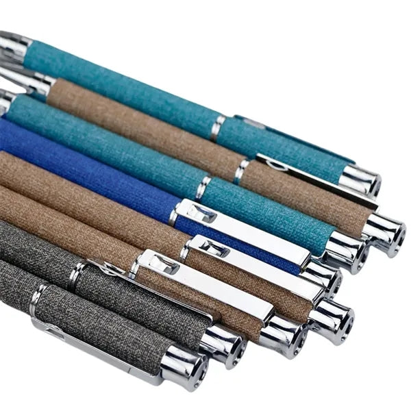 Twist-Action PU Leather & Metal Business Pen