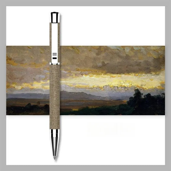 Twist-Action PU Leather & Metal Business Pen
