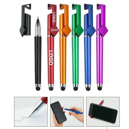 Multi-Function Phone Stand Stylus Ballpoint Pen