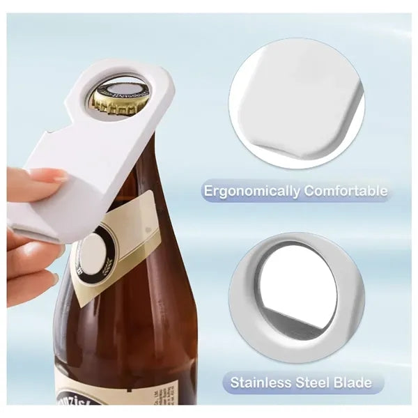 3 in 1 Magnetic Bottle Opener for Fridge Can Jar Beer Soda