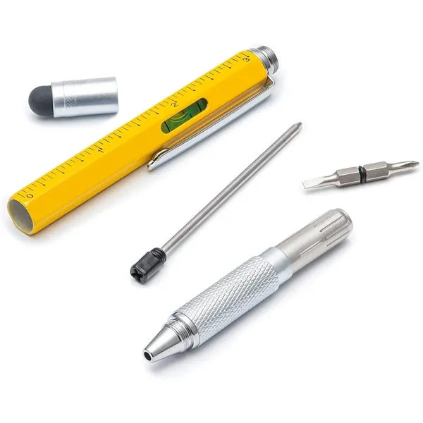 6 in 1 Multitool Pen with Ruler & Levelgauge