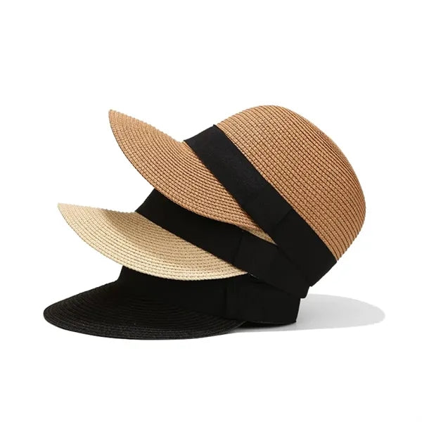 Unisex Straw Sun Hat Visor for Beach Vacation