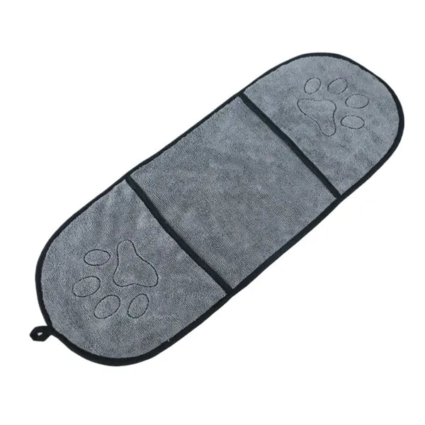 Pet Absorbent Bath Towel With Pockets