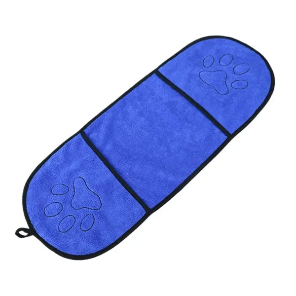 Pet Absorbent Bath Towel With Pockets