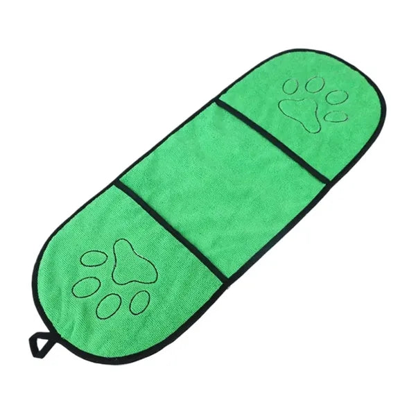 Pet Absorbent Bath Towel With Pockets