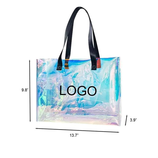 Colorful Transparent Laser Tote Bag
