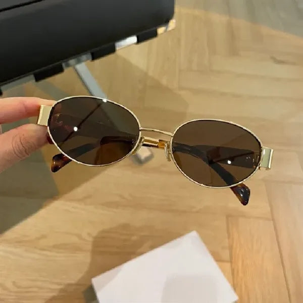 Retro Oval Sunglasses for Women Men