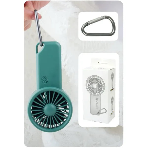 Summer Mini Fan With Carabiner