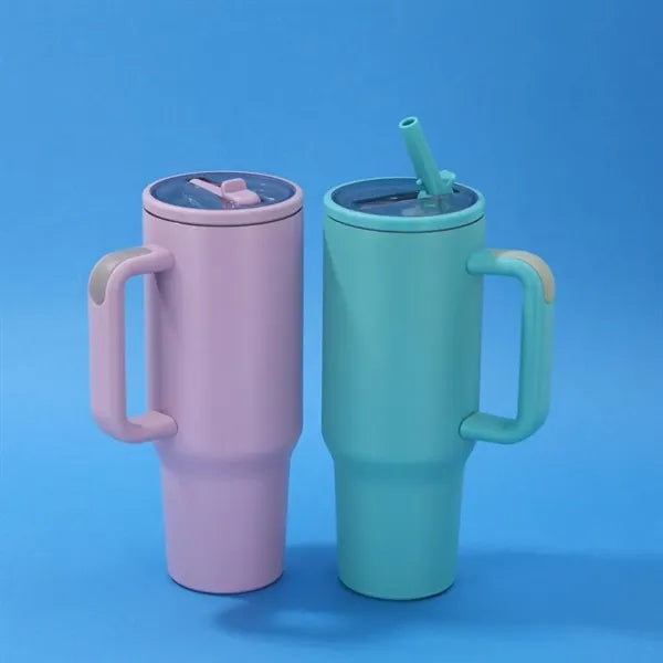 40oz Large Capacity Folding Straw Ice Bomber Car Cup