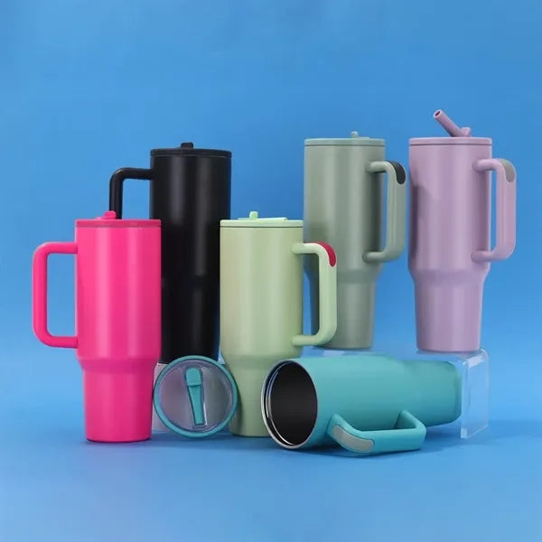 40oz Large Capacity Folding Straw Ice Bomber Car Cup