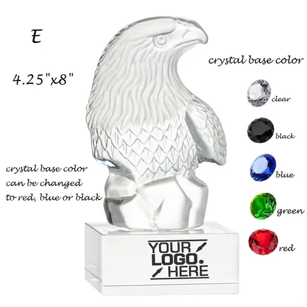 Crystal Eagle Award Trophy