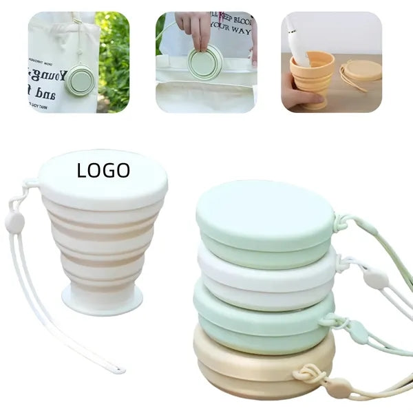 7oz Portable Foldable Silicone Water Cup