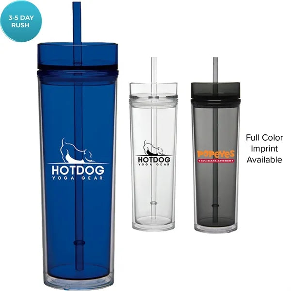 16 oz Tumbler with Straw